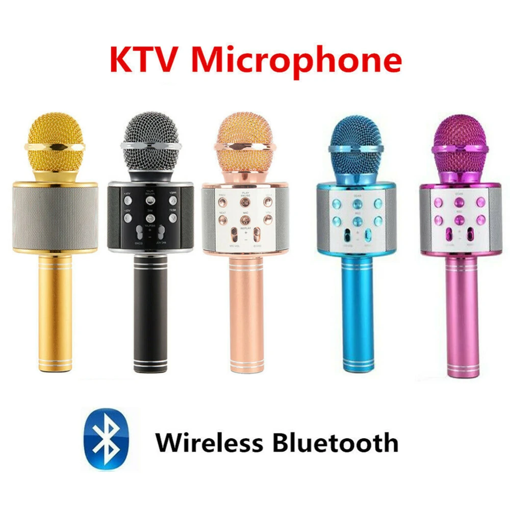 Professional Handheld Bluetooth Wireless Karaoke Microphone Phone Player MIC Home KTV Music Playing Singing Recorder KTV
Professional Handheld Bluetooth Wireless Karaoke Microphone Phone Player MIC Home KTV Music Playing Singing Recorder KTV