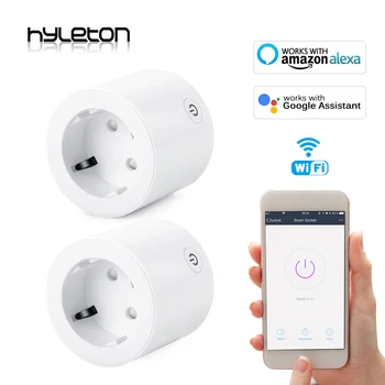 2 Pack Hyleton smart socket wifi plug Remote Control US/UK/EU power switch Working with Amazon Alexa and Google for smart life
2 Pack Hyleton smart socket wifi plug Remote Control US/UK/EU power switch Working with Amazon Alexa and Google for smart life