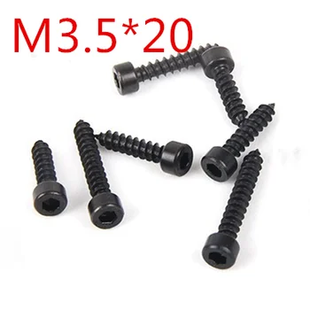 100pcs/lot Carbon Steel With Black M3.5*20 M3.5 x 20 Hexagon Socket Cap Head self tapping screw Model Screw
100pcs/lot Carbon Steel With Black M3.5*20 M3.5 x 20 Hexagon Socket Cap Head self tapping screw Model Screw