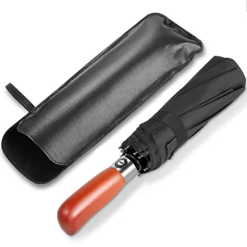 Business Automatic Umbrella 3 Fold Waterproof Umbrella Luxury Wood Handle Quality Mens Creative Rain Waterproof Umbrella U5B222
Business Automatic Umbrella 3 Fold Waterproof Umbrella Luxury Wood Handle Quality Mens Creative Rain Waterproof Umbrella U5B222