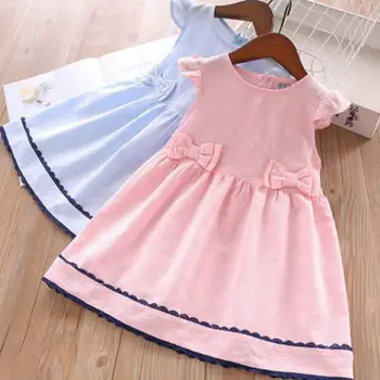 Roimyal Wholesale 2019 Summer pure color lovely girl waist bow dress lace flying sleeve children's dress free shipping
Roimyal Wholesale 2019 Summer pure color lovely girl waist bow dress lace flying sleeve children's dress free shipping