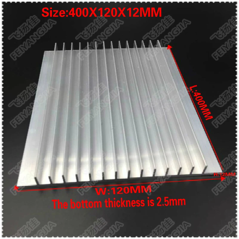 Heatsink 1PCS 400x120x12mm radiator Aluminum heatsink Extruded heat sink for LED Electronic heat dissipation cooling cooler
Heatsink 1PCS 400x120x12mm radiator Aluminum heatsink Extruded heat sink for LED Electronic heat dissipation cooling cooler