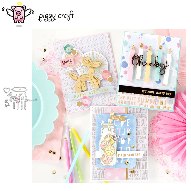 Piggy Craft metal cutting dies cut die mold Candle party balloon dog Scrapbook paper craft album card punch knife art cutter die
Piggy Craft metal cutting dies cut die mold Candle party balloon dog Scrapbook paper craft album card punch knife art cutter die