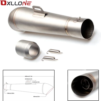 Universal 36-51MM Motorcycle Exhaust Pipe With Muffler Moto Bike Pot Escape For Yamaha Honda KTM Kawasaki Ducati Slip-on
Universal 36-51MM Motorcycle Exhaust Pipe With Muffler Moto Bike Pot Escape For Yamaha Honda KTM Kawasaki Ducati Slip-on