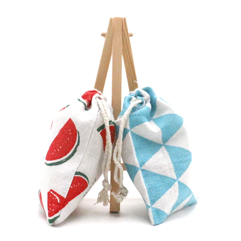 Фото 100pcs/lot Custom Cotton Canvas Pouch Drawstring Gift Bag Bags Printing Children's Love Candy Unisex Cluch | Украшения и