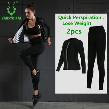 2018 Hot Sweat Sports Suits Women's Fitness Body Shapers Lose Weight Running Yoga Sets Jogging Workout Sportswear 2pcs
2018 Hot Sweat Sports Suits Women's Fitness Body Shapers Lose Weight Running Yoga Sets Jogging Workout Sportswear 2pcs