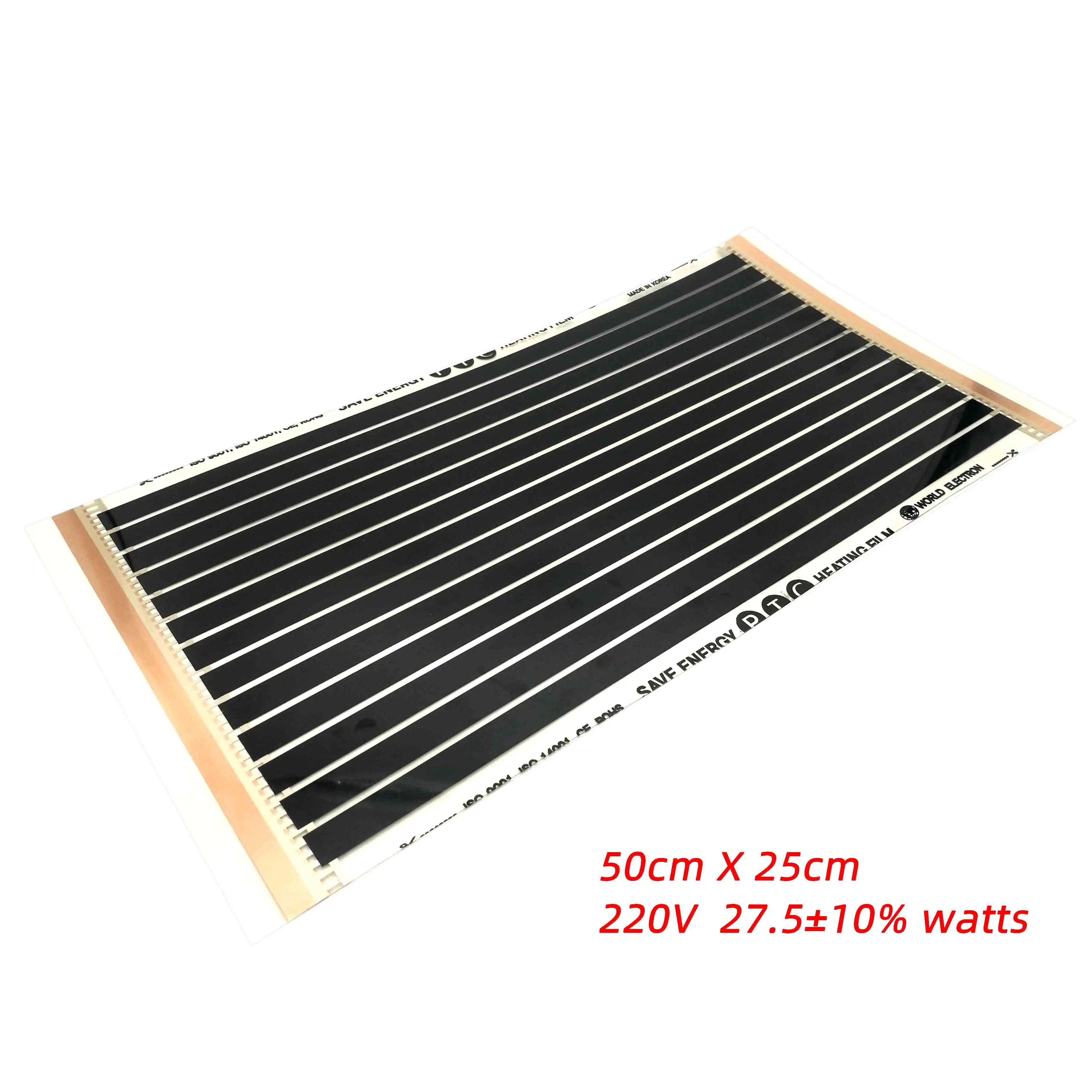 50cm x 25cm PTC Infrared Dog or Cat House Warm Carbon Small Heating Film, for DIY Pets/Animals Warm Floor Carpet Energy Saving
50cm x 25cm PTC Infrared Dog or Cat House Warm Carbon Small Heating Film, for DIY Pets/Animals Warm Floor Carpet Energy Saving