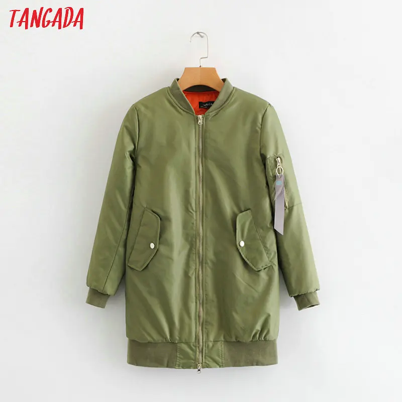 Tangada women winter jacket quilted high street cotton padded coat pocket casual green warm parka for female SY77
Tangada women winter jacket quilted high street cotton padded coat pocket casual green warm parka for female SY77