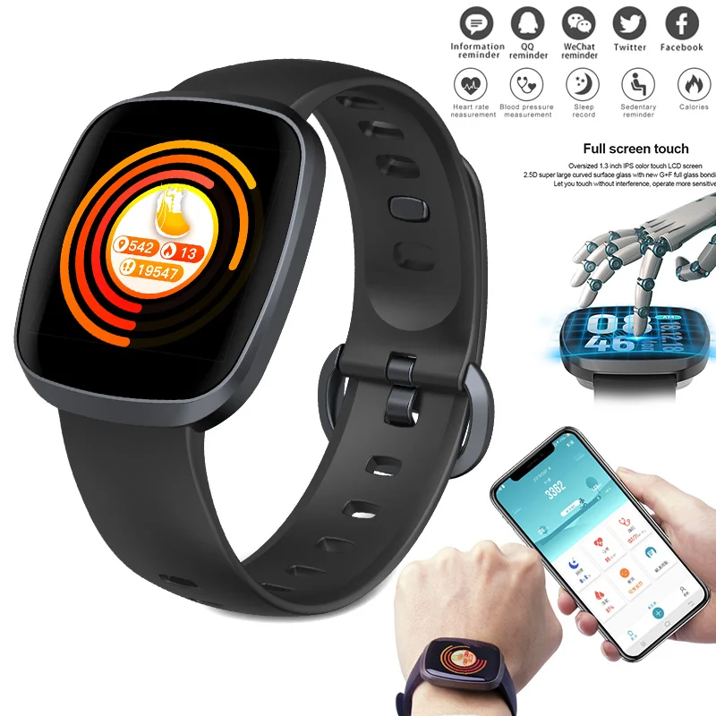 New IP67 Waterproof Smart Watch Sports Fitness Blood Pressure Heart Rate Monitor DOM668
New IP67 Waterproof Smart Watch Sports Fitness Blood Pressure Heart Rate Monitor DOM668
