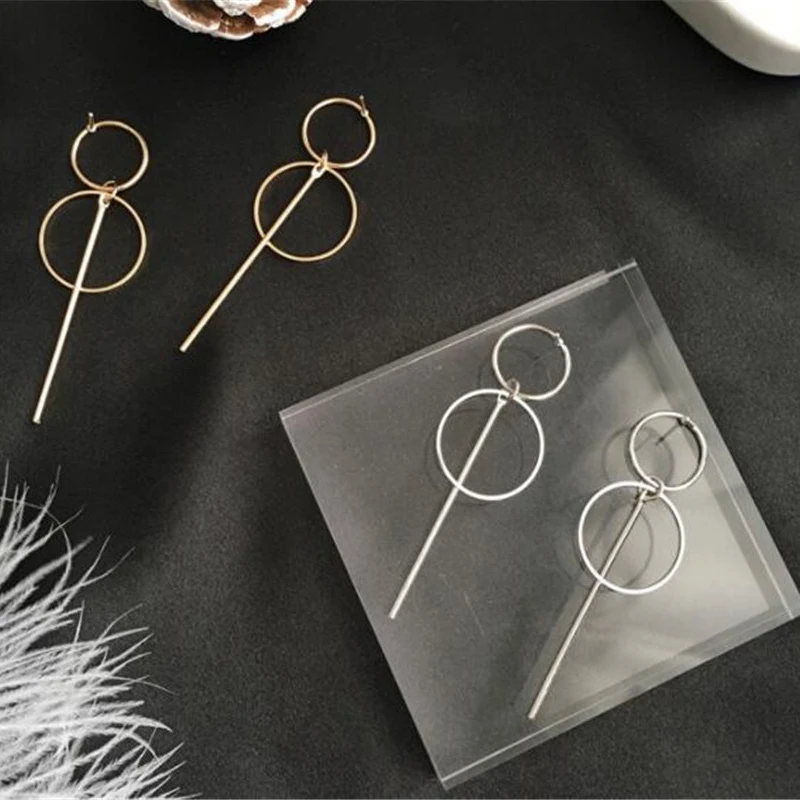 JEAE AITOTO 2019 Korean Fashion Long Geometric Asymmetry circle earrings new Drop Earring For Womens Gift Party Wedding Jewelry
JEAE AITOTO 2019 Korean Fashion Long Geometric Asymmetry circle earrings new Drop Earring For Womens Gift Party Wedding Jewelry