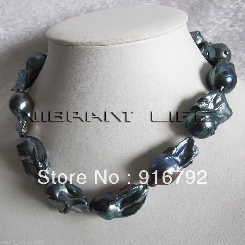 free shipping >>>>>18" 15*30mm Peacock Blue Nuclear Freshwater Pearl Necklace Huge AA Jewelry
free shipping >>>>>18" 15*30mm Peacock Blue Nuclear Freshwater Pearl Necklace Huge AA Jewelry