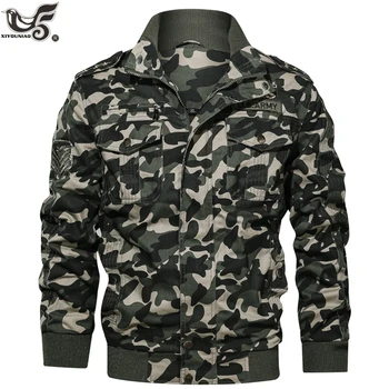 Autumn Winter Bomber Jacket Men Air Force Pilot MA1 Camouflage cotton Jacket man windbreaker 5XL 6XL Army Tactical denim Jackets
Autumn Winter Bomber Jacket Men Air Force Pilot MA1 Camouflage cotton Jacket man windbreaker 5XL 6XL Army Tactical denim Jackets