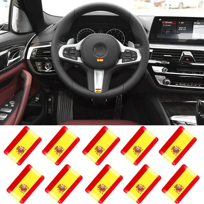 10Pcs 3D Car Sticker Spain National Flag Car Body Trunk Logo Auto Motorcycle Personality Decoration Sticker Auto Accessories
10Pcs 3D Car Sticker Spain National Flag Car Body Trunk Logo Auto Motorcycle Personality Decoration Sticker Auto Accessories