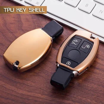 Gold key Case Shell Cover TPU Smart Protective for Mercedes A B C E G GL ML Class
Gold key Case Shell Cover TPU Smart Protective for Mercedes A B C E G GL ML Class