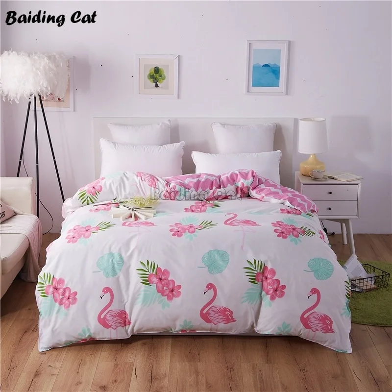 Hot Sale Flamingo Bedding Set 1 Pc Duvet Cover Polyester/Cotton Quilt Cover with Zipper 150x200cm/180x220cm/200x230cm/220x240cm
Hot Sale Flamingo Bedding Set 1 Pc Duvet Cover Polyester/Cotton Quilt Cover with Zipper 150x200cm/180x220cm/200x230cm/220x240cm