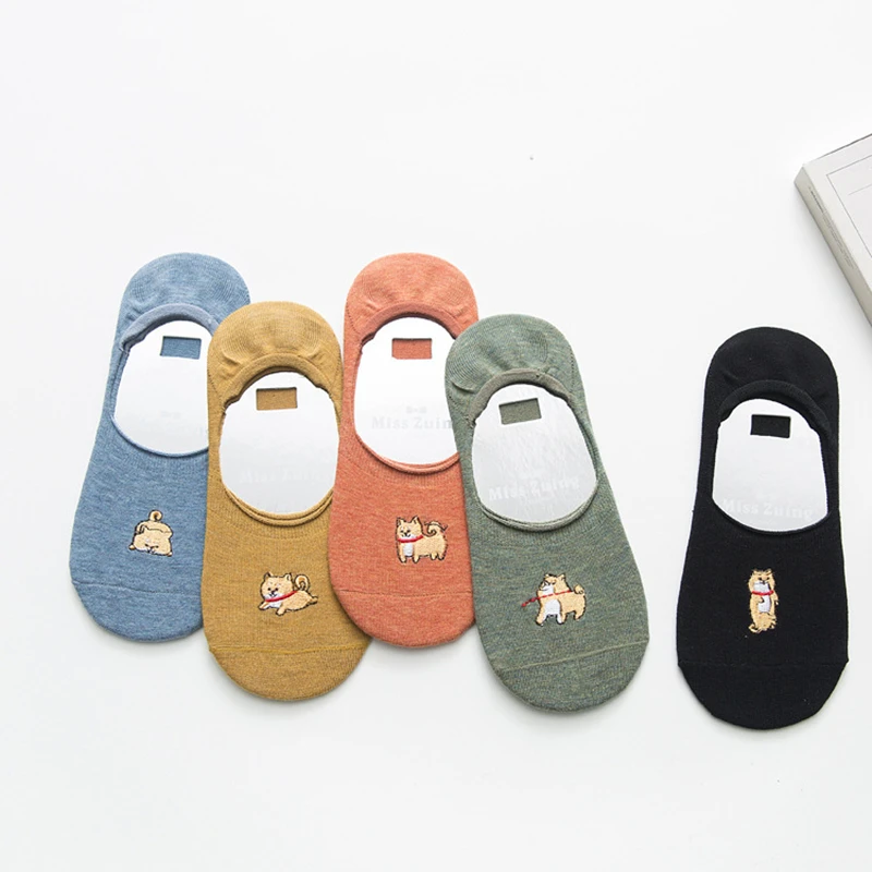 Woman Socks Slippers 2019 New Fashion 5 Pairs Women Socks Slippers Cute Dog Cotton Cartoon Women Casual Women Invisible Socks
Woman Socks Slippers 2019 New Fashion 5 Pairs Women Socks Slippers Cute Dog Cotton Cartoon Women Casual Women Invisible Socks
