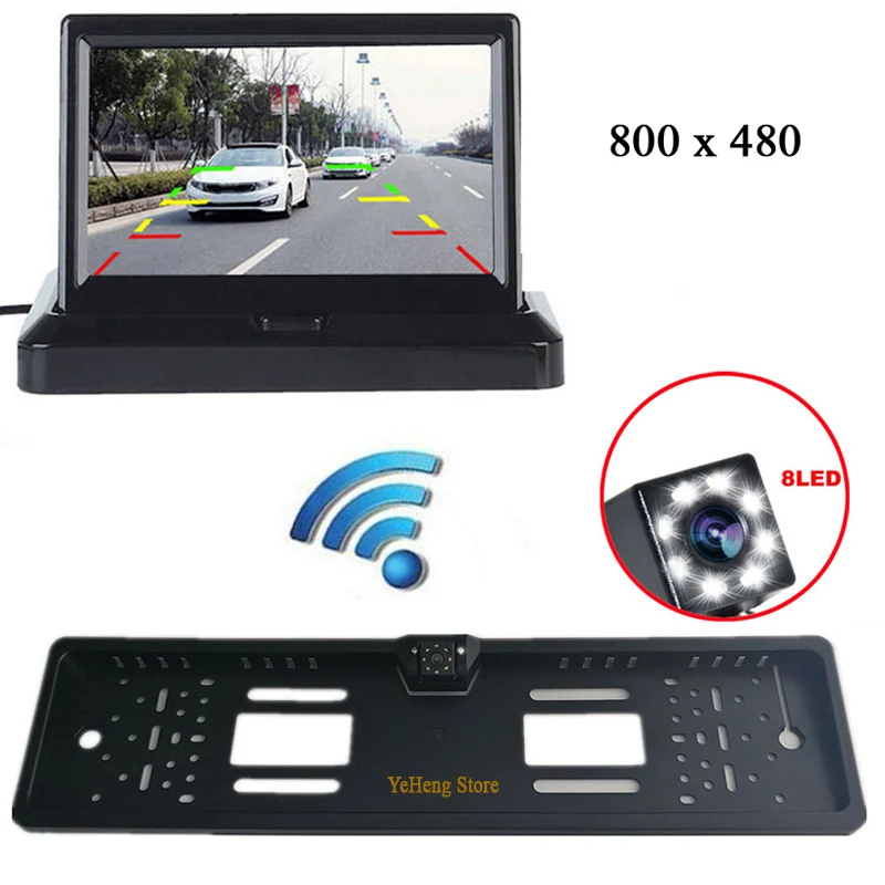 2017 Newest 8 LED Night Vision Reversing CCD Car Rear View Camera With 4.3 inch Folding Car Parking Monitor Video Player+2 Video
2017 Newest 8 LED Night Vision Reversing CCD Car Rear View Camera With 4.3 inch Folding Car Parking Monitor Video Player+2 Video