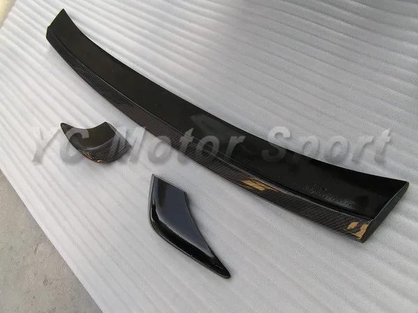 1995-1998 Nissan S14 S14A Silvia Zenki Kouki 200SX 240SX GP Sport Style 3pcs Trunk Spoiler CF (15)