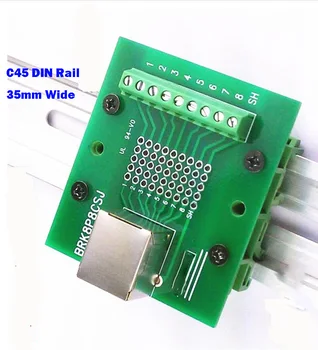 2pcs Right Angle RJ45 rj45 Breakout Lan Ethernet PCB Board interface Terminal Port C45 DIN Rail Mounting Connector
2pcs Right Angle RJ45 rj45 Breakout Lan Ethernet PCB Board interface Terminal Port C45 DIN Rail Mounting Connector