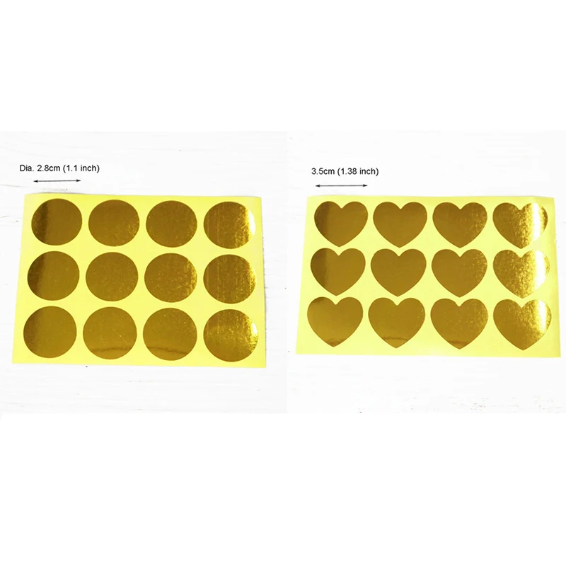 120pcs Golden Sealing Sticker Gold Foil Thicked Paper Sticker Heart Party Gift Packing Sticker Cake Baking DIY Handmade labels
120pcs Golden Sealing Sticker Gold Foil Thicked Paper Sticker Heart Party Gift Packing Sticker Cake Baking DIY Handmade labels