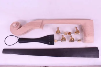 New 1 set Double bass parts,bass neck Fretboard peg tailpiece tail gut #E26
New 1 set Double bass parts,bass neck Fretboard peg tailpiece tail gut #E26