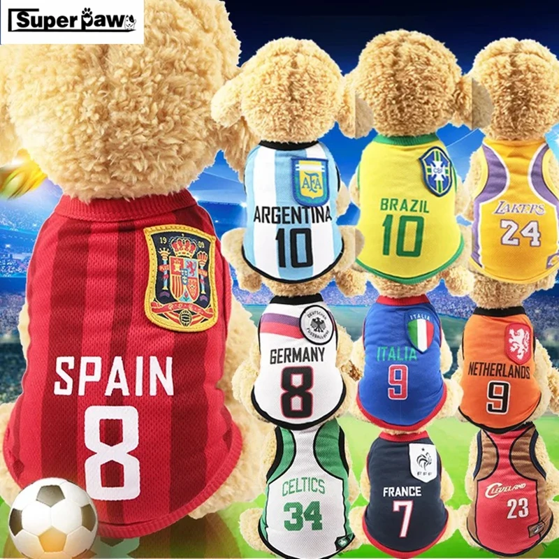 Dog Summer Sport Vests Pet Cat Sweatshirt Football Basketball Soccer Jersey Clothes For Small Medium Dog Clothes Chihuahua GGC08
Dog Summer Sport Vests Pet Cat Sweatshirt Football Basketball Soccer Jersey Clothes For Small Medium Dog Clothes Chihuahua GGC08
