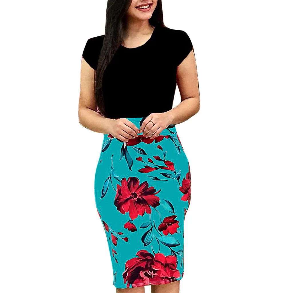 Summer Dress 2019 Floral Print O-Neck Short Sleeve Sexy Women Bohemian Dress Streetwear Casual Mid Calf Beach Dress robe femme
Summer Dress 2019 Floral Print O-Neck Short Sleeve Sexy Women Bohemian Dress Streetwear Casual Mid Calf Beach Dress robe femme