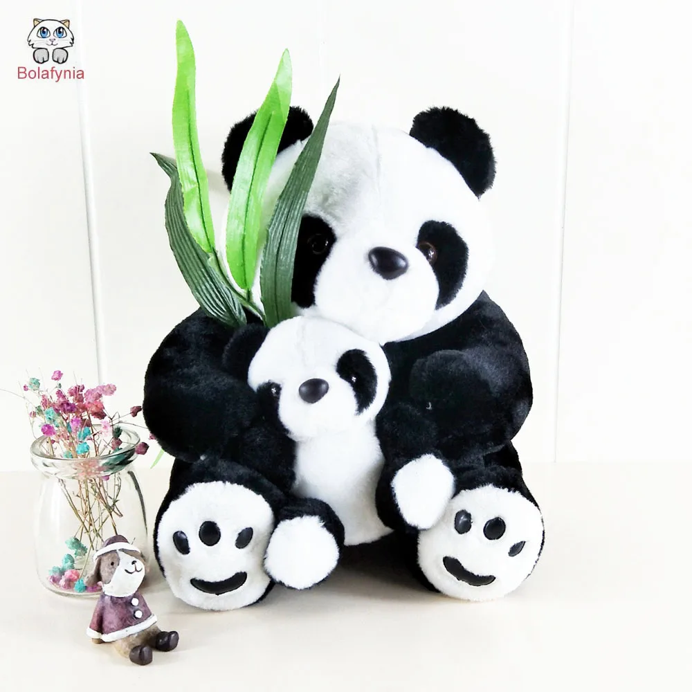 

Children Stuffed Plush Toys China Panda With Bamboo Baby Kid Christmas Birthday Gift