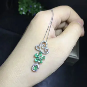 Qi Xuan_Fashion Jewelry_Colombian Green Stone Flower Necklaces_S925 Solid Silver Pendant Necklaces_Factory Directly Sales
Qi Xuan_Fashion Jewelry_Colombian Green Stone Flower Necklaces_S925 Solid Silver Pendant Necklaces_Factory Directly Sales