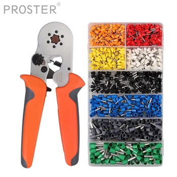 Proster 1200 pcs Terminal Wire Connectors with 6-6 Ferrule Crimping Plier/Hand Crimping Tool Terminal 0.25-6mm² Wire Stripper
Proster 1200 pcs Terminal Wire Connectors with 6-6 Ferrule Crimping Plier/Hand Crimping Tool Terminal 0.25-6mm² Wire Stripper