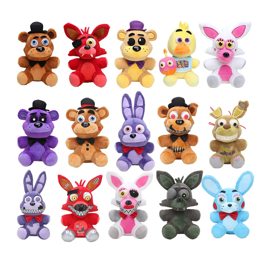 18cm FNAF Kids Plush Toys Five Nights At Freddy's Bonnie Chica Cupcake Foxy Golden Freddy Fazbear Nightmare Sister Toy
18cm FNAF Kids Plush Toys Five Nights At Freddy's Bonnie Chica Cupcake Foxy Golden Freddy Fazbear Nightmare Sister Toy