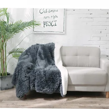 Supper Soft and Furry Warm Gray Blanket Throw with Long Faux Fur Shaggy Blanket 51"x63" for adult
Supper Soft and Furry Warm Gray Blanket Throw with Long Faux Fur Shaggy Blanket 51"x63" for adult