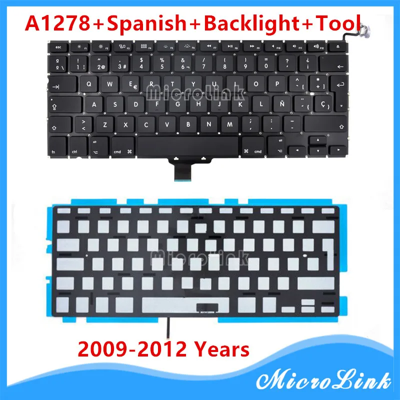 NEW Keyboard for Macbook Pro 13" A1278 SP Spain Spanish Keyboard+Backlight Backlit 2009-2012 Years A1278 Keyboard
NEW Keyboard for Macbook Pro 13" A1278 SP Spain Spanish Keyboard+Backlight Backlit 2009-2012 Years A1278 Keyboard