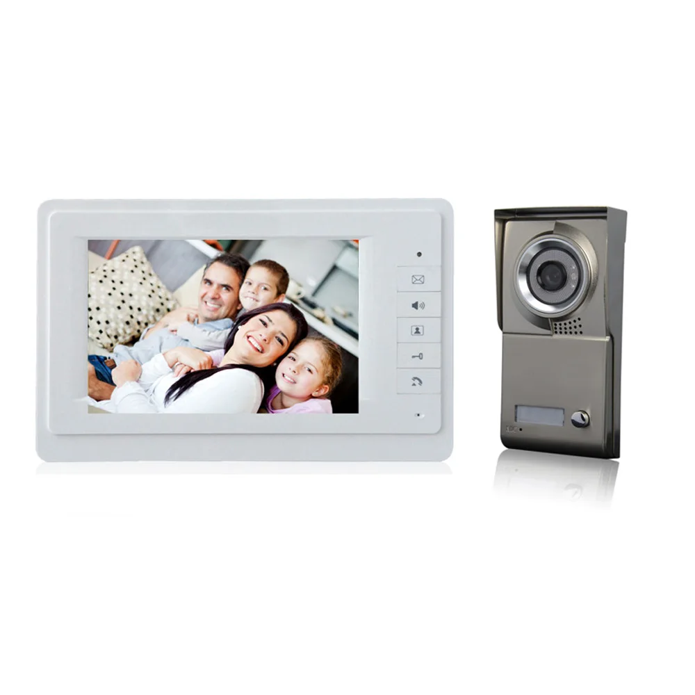 (1 set) Home use 1 to 1 Video door phone smart home system Video intercom waterproof camera 7 inch color monitor free shipping
(1 set) Home use 1 to 1 Video door phone smart home system Video intercom waterproof camera 7 inch color monitor free shipping