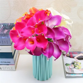 10pcs/lot Lovely Artificial Flowers Wedding Decorative Flowers Calla Lily Fake Flowers for Wedding Party Decoration Accessories
10pcs/lot Lovely Artificial Flowers Wedding Decorative Flowers Calla Lily Fake Flowers for Wedding Party Decoration Accessories