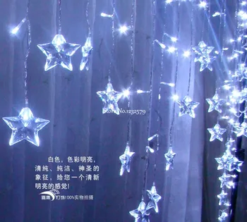 LED STRING Strip Festival Holiday Curtain LIGHT for WEDDING Decoration 4m 100SMD 18 Stars 110V/220V EU/US/UK/AU Plug
LED STRING Strip Festival Holiday Curtain LIGHT for WEDDING Decoration 4m 100SMD 18 Stars 110V/220V EU/US/UK/AU Plug