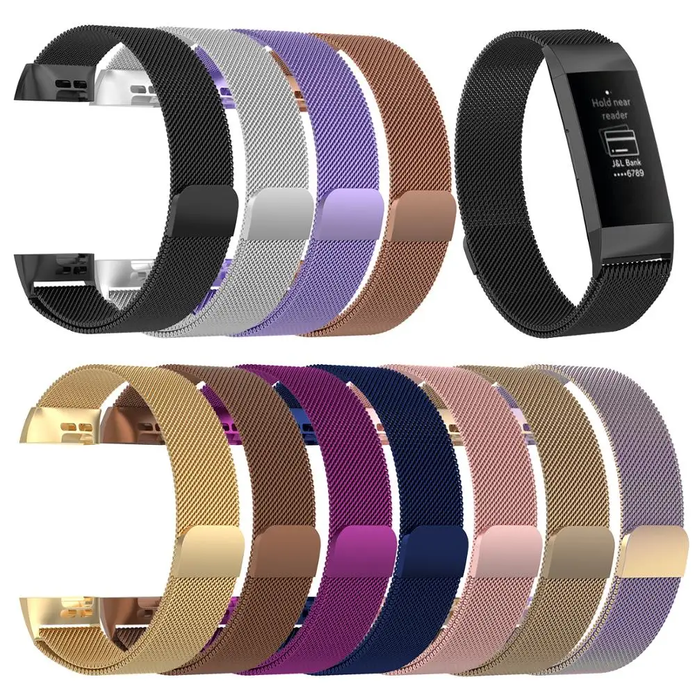 Stainless Steel Magnetic Milanese Loop Band for Fitbit Charge 3 Band Replacement Wristband Strap for Smart Watch Fitbit Charge 3
Stainless Steel Magnetic Milanese Loop Band for Fitbit Charge 3 Band Replacement Wristband Strap for Smart Watch Fitbit Charge 3