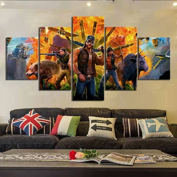 5 Panels Game Poster Far Cry 5 Figure Canvas Art Wall Paintings for Living Room Wall Decor
5 Panels Game Poster Far Cry 5 Figure Canvas Art Wall Paintings for Living Room Wall Decor