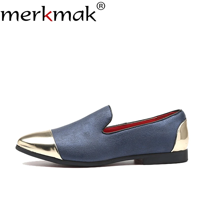 Merkmak Men Metal Stitching Loafers Luxury Brand Elegant Wedding Party Dress Shoes Fine Lines Design Larger Size 48 Comfortable
Merkmak Men Metal Stitching Loafers Luxury Brand Elegant Wedding Party Dress Shoes Fine Lines Design Larger Size 48 Comfortable