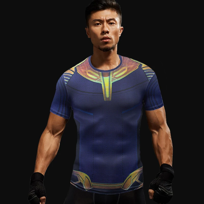 Avengers 3 Thanos Rashgard Running Shirt Men's T-Shirt Short Sleeve Compression Shirt Gym T-Shirt Sports Shirt Men Jerseys 2019
Avengers 3 Thanos Rashgard Running Shirt Men's T-Shirt Short Sleeve Compression Shirt Gym T-Shirt Sports Shirt Men Jerseys 2019