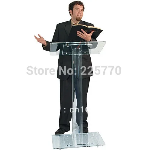 Acrylic lectern / Perspex pulpit / Lectern for classroom / Plexiglass Church Lectern