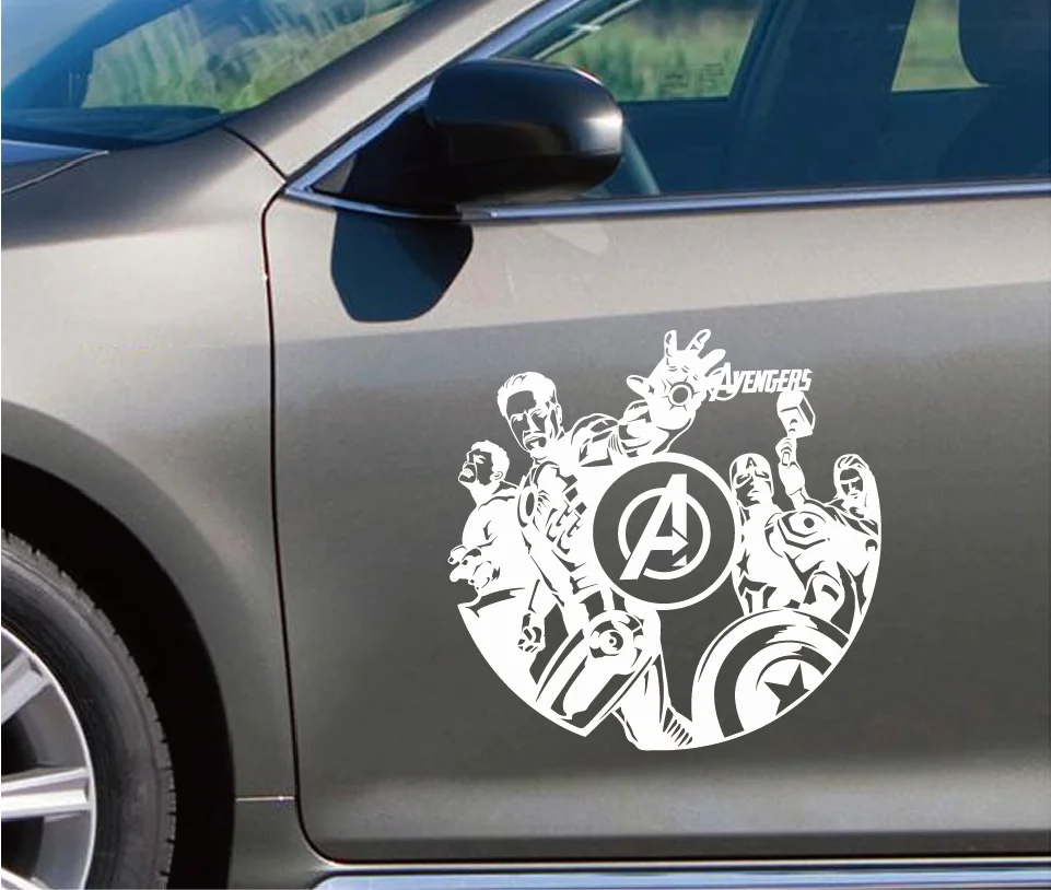 The Avengers Car Sticker Superhero Iron Man & Hulk & Captain America