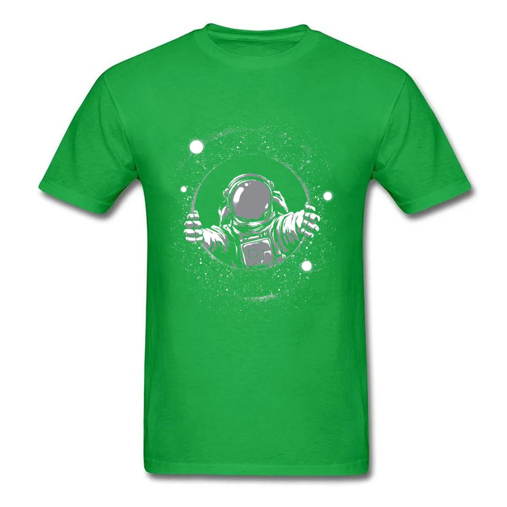 Spaceman190619 Tees Fashion Round Collar Normal Short Sleeve 100% Cotton Men T Shirts Printed On T-Shirt Drop Shipping Spaceman190619 green