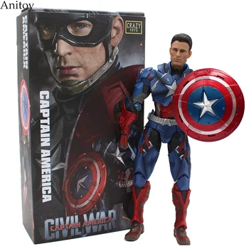 Avengers 3 Captain America CRAZY TOYS PVC Action Figure Collectible Models Toys 25cm KT2433
Avengers 3 Captain America CRAZY TOYS PVC Action Figure Collectible Models Toys 25cm KT2433