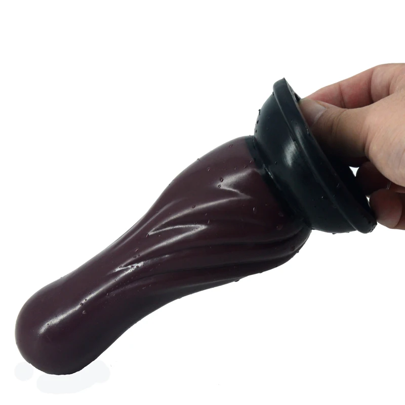 A voluptuously curved silicone anal plug round smooth head sex toy for women insert vagina easy deeply Frictional vagina dildo