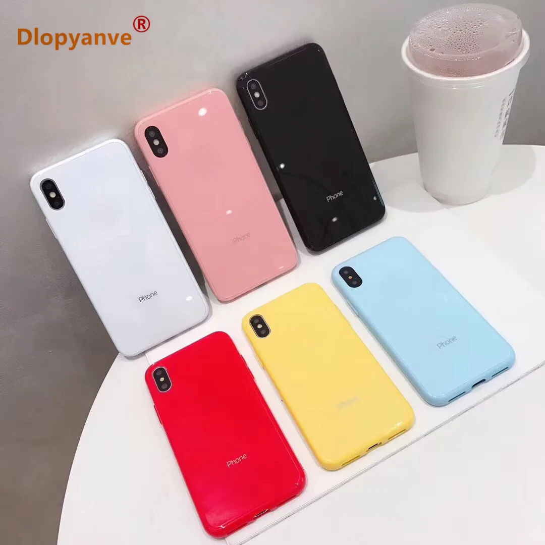 Candy Macaron Phone Case for IPhone X XS XR XsMax Tempered Glass Back Cover Shell for Apple Iphone 8 7 6 6S Plus
Candy Macaron Phone Case for IPhone X XS XR XsMax Tempered Glass Back Cover Shell for Apple Iphone 8 7 6 6S Plus