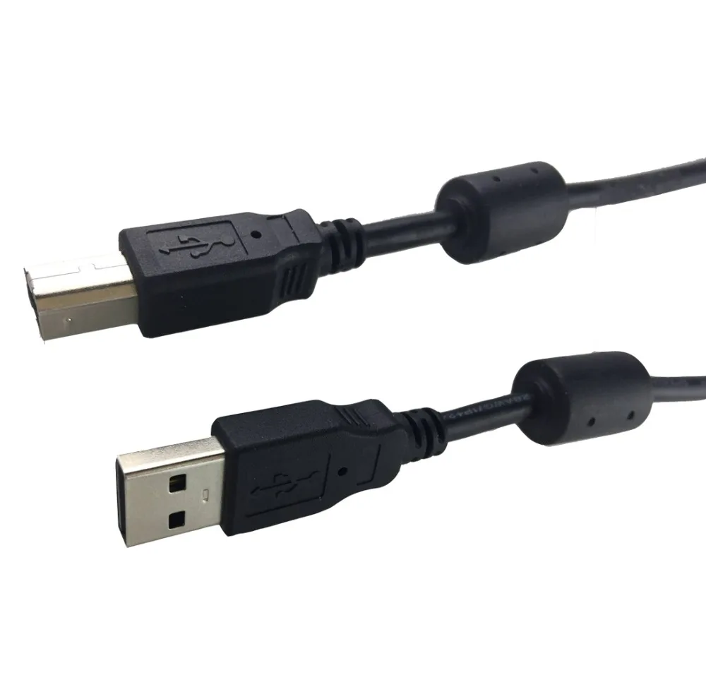 10PCS/lot top quality 6ft 1.8M USB printer cable cord USB 2.0 AM to BM with dual ferrite cores
10PCS/lot top quality 6ft 1.8M USB printer cable cord USB 2.0 AM to BM with dual ferrite cores