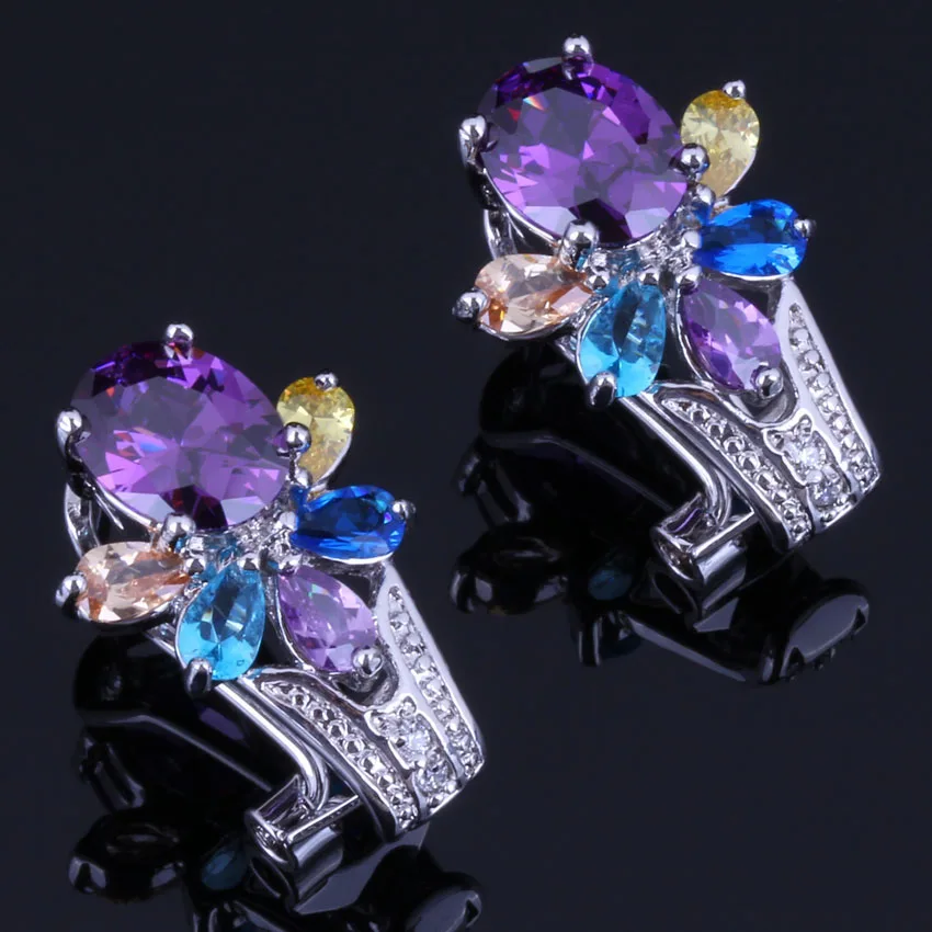 Glowing Flower Multigem Multicolor Yellow Cubic Zirconia 925 Sterling Silver Clip Hoop Huggie Earrings For Women V0910
Glowing Flower Multigem Multicolor Yellow Cubic Zirconia 925 Sterling Silver Clip Hoop Huggie Earrings For Women V0910