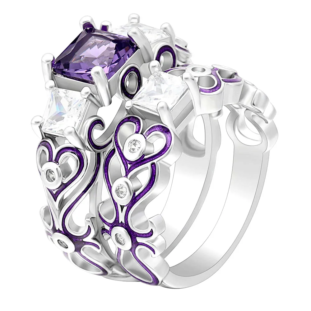 Finger Rings For Women White Gold Color Jewelry Vintage Flower Purple Red Green Blue Cz Engagement Rings 5-12 Dropshipping
Finger Rings For Women White Gold Color Jewelry Vintage Flower Purple Red Green Blue Cz Engagement Rings 5-12 Dropshipping