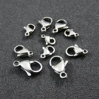 100pcs DIY 9/10/11/12/13/15mm Stainless Steel Lobster Clasps Fit Chain Bracelet Fashion Jewelry Findings F001
100pcs DIY 9/10/11/12/13/15mm Stainless Steel Lobster Clasps Fit Chain Bracelet Fashion Jewelry Findings F001